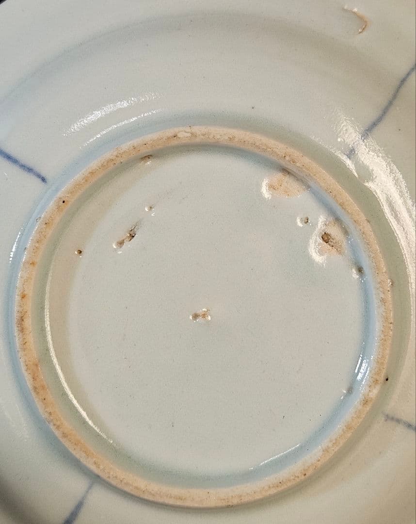 【専用ページ】【本物保証❗】江戸前期　 初期伊万里　芙蓉手花鳥図輪花皿 14.8