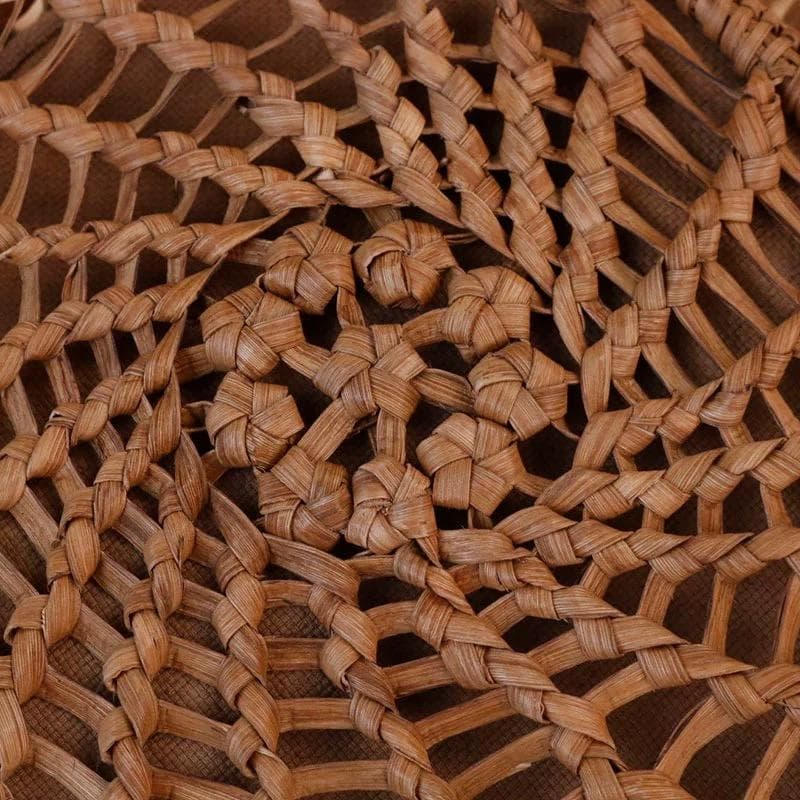 山葡萄かごバッグ 職人の手作 六角花結び編み 籠 手提げ 内布あり