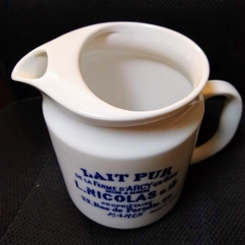 フランス製 ミルクポット 花瓶 ドライフラワー インテリア 雑貨　匿名＆送料込み