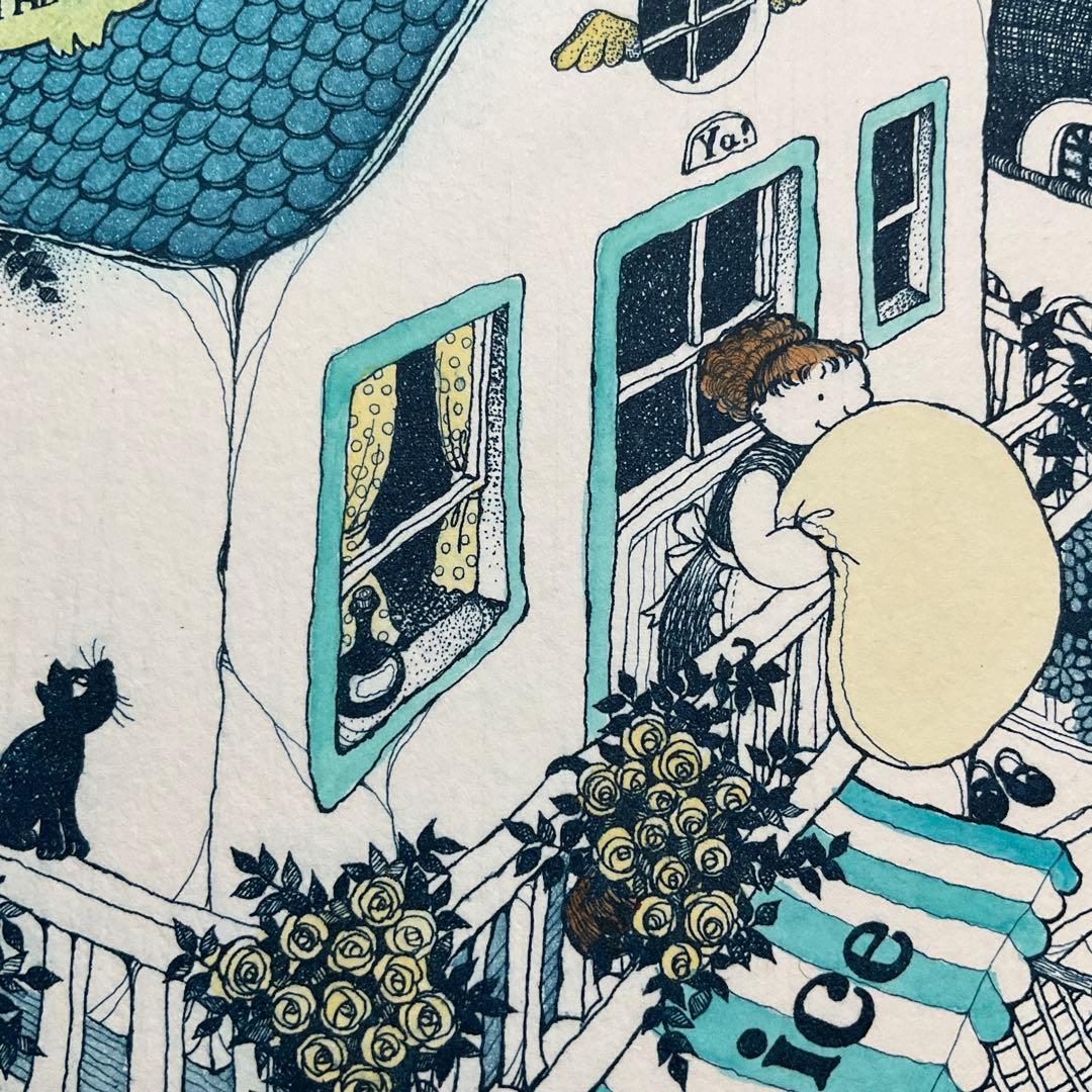 絵画・額縁・版画・上砂 理佳・風見の坂・銅版画・可愛い・美術品・インテリア・雑貨