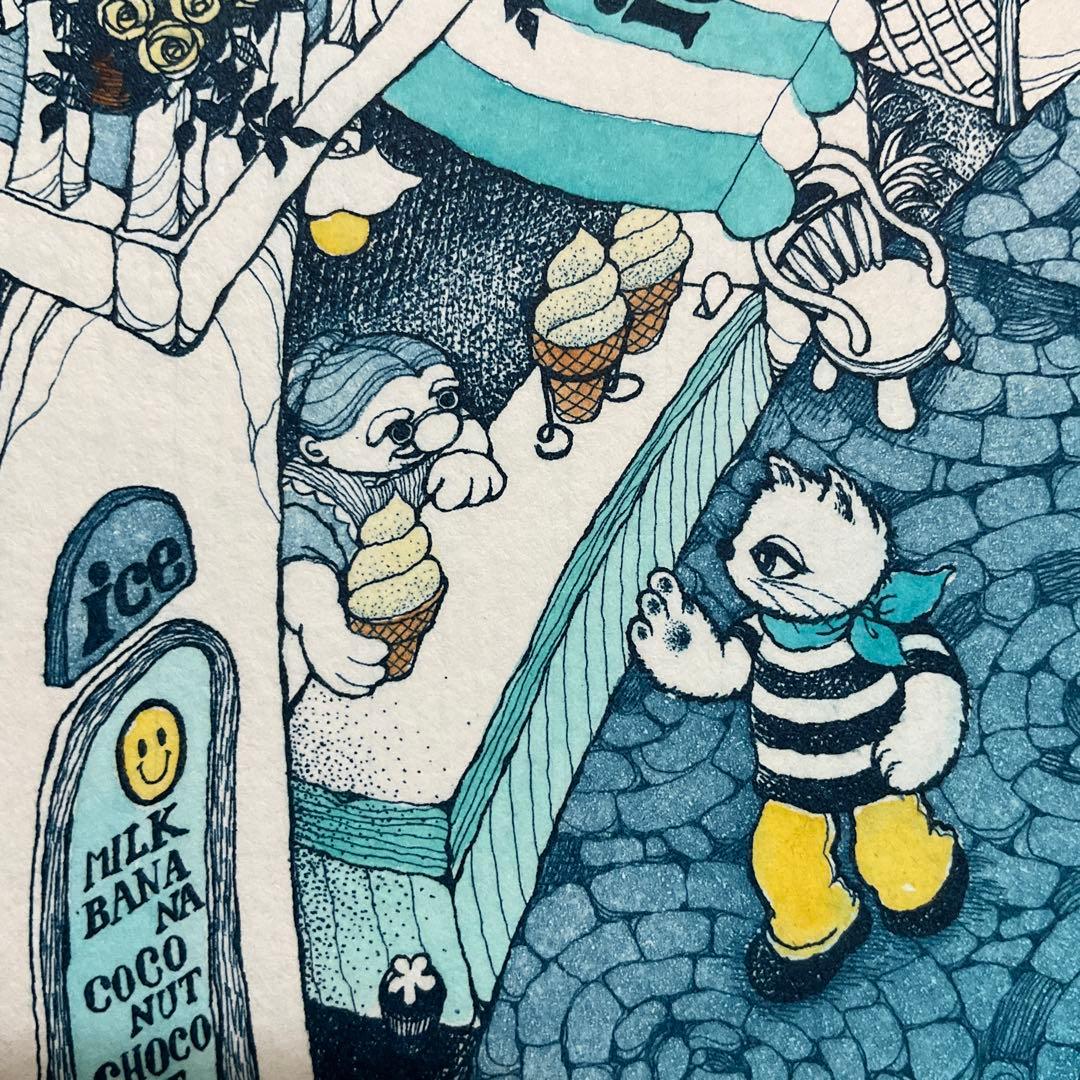 絵画・額縁・版画・上砂 理佳・風見の坂・銅版画・可愛い・美術品・インテリア・雑貨