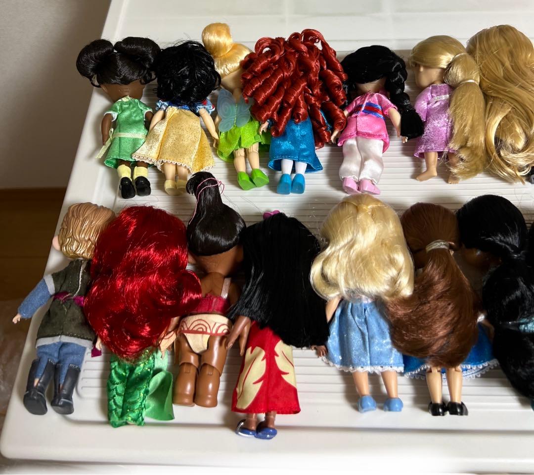 ディズニー、アニメータードール（ミニ）リロ、メリダ（15体）