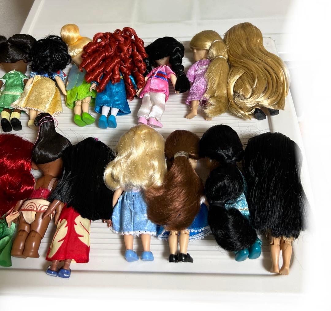 ディズニー、アニメータードール（ミニ）リロ、メリダ（15体）