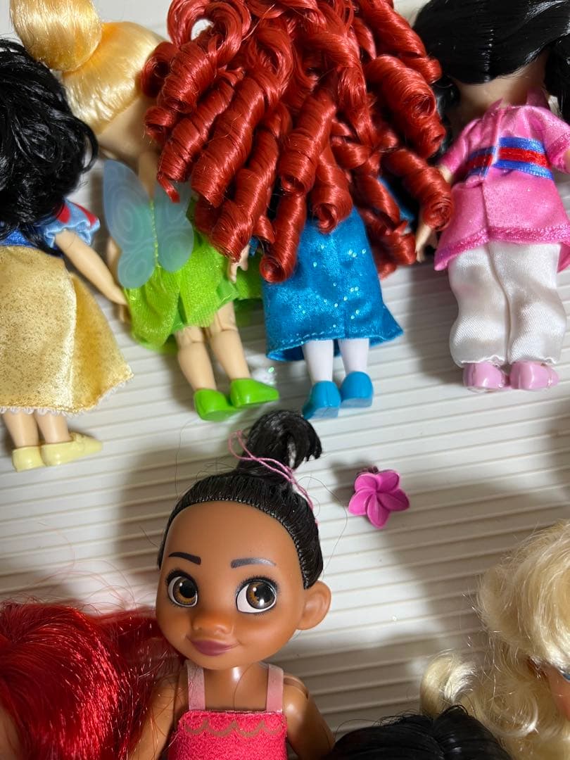 ディズニー、アニメータードール（ミニ）リロ、メリダ（15体）