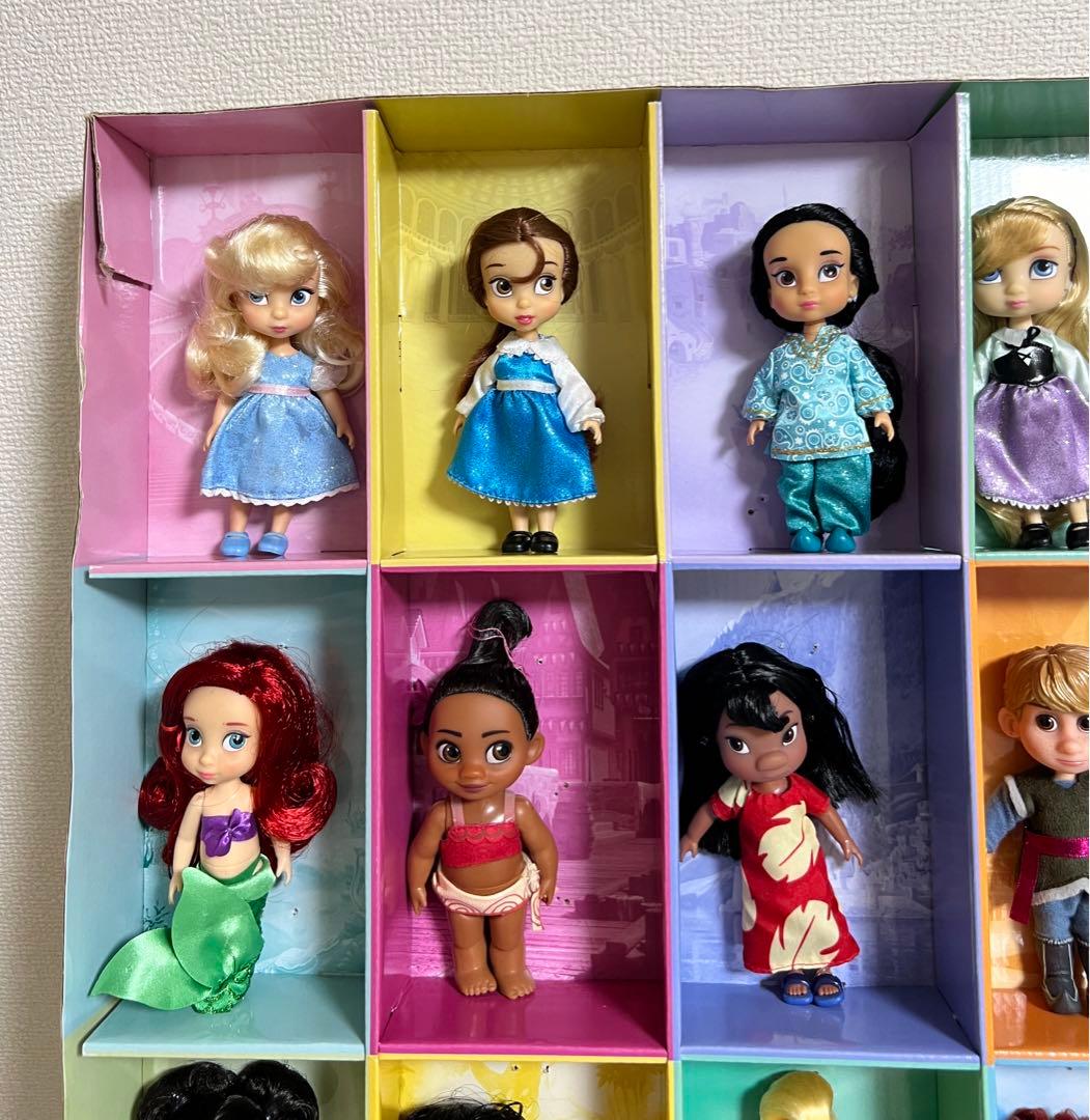 ディズニー、アニメータードール（ミニ）リロ、メリダ（15体）