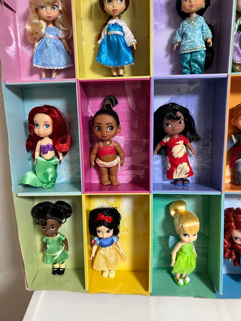 ディズニー、アニメータードール（ミニ）リロ、メリダ（15体）