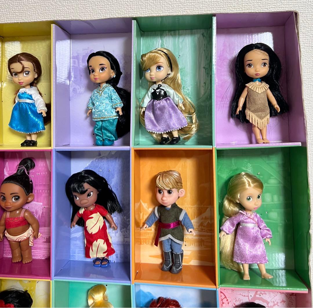 ディズニー、アニメータードール（ミニ）リロ、メリダ（15体）