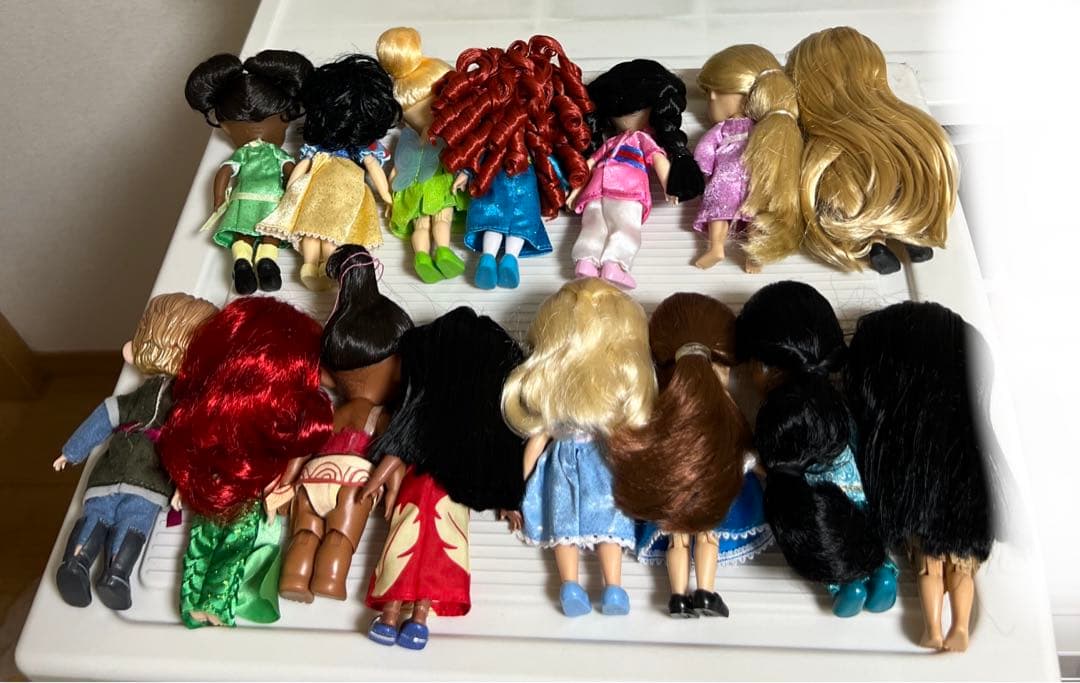 ディズニー、アニメータードール（ミニ）リロ、メリダ（15体）