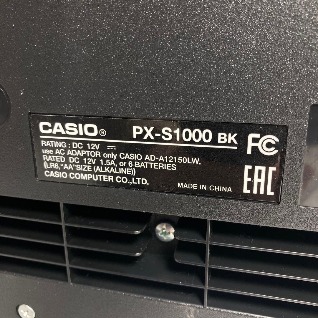 極美品 CASIO 電子ピアノ 88鍵 PX-S1000 2021年製 ブラック
