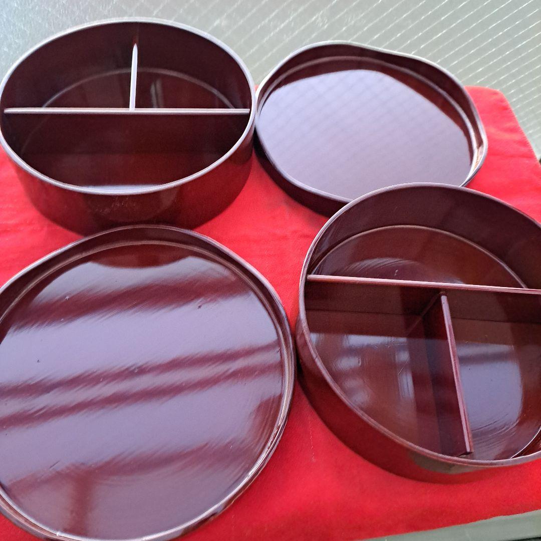 【懐石道具　幕の内弁当箱×2客】天然木製　寿司桶、散らし寿司　曲げ細工　在庫あり