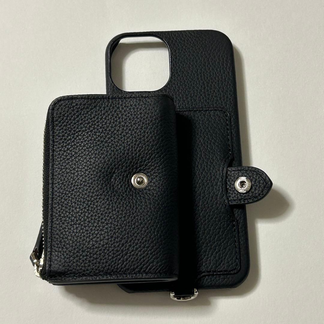 【新品】デミュウDEMIU スマホケース ブラック iPhone14/16e