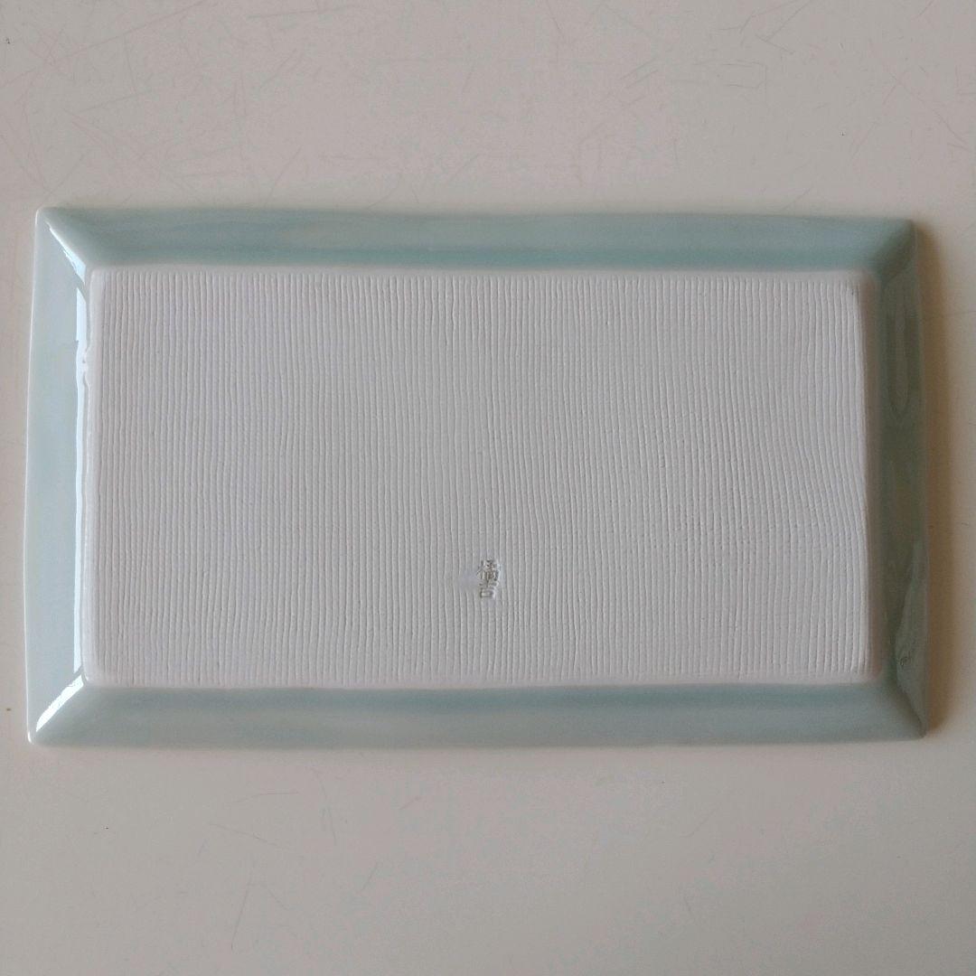 【たち吉 青磁 稲穂 5枚セット】焼物皿 長皿 前菜皿 和食器