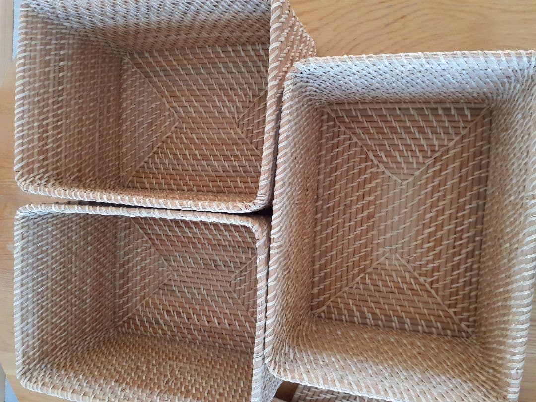 【無印良品】MUJI バスケット 蓋付き大3個セット