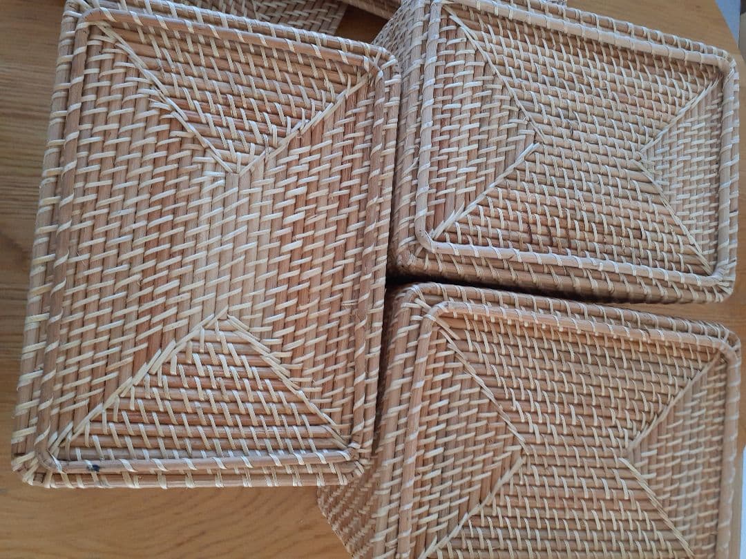 【無印良品】MUJI バスケット 蓋付き大3個セット