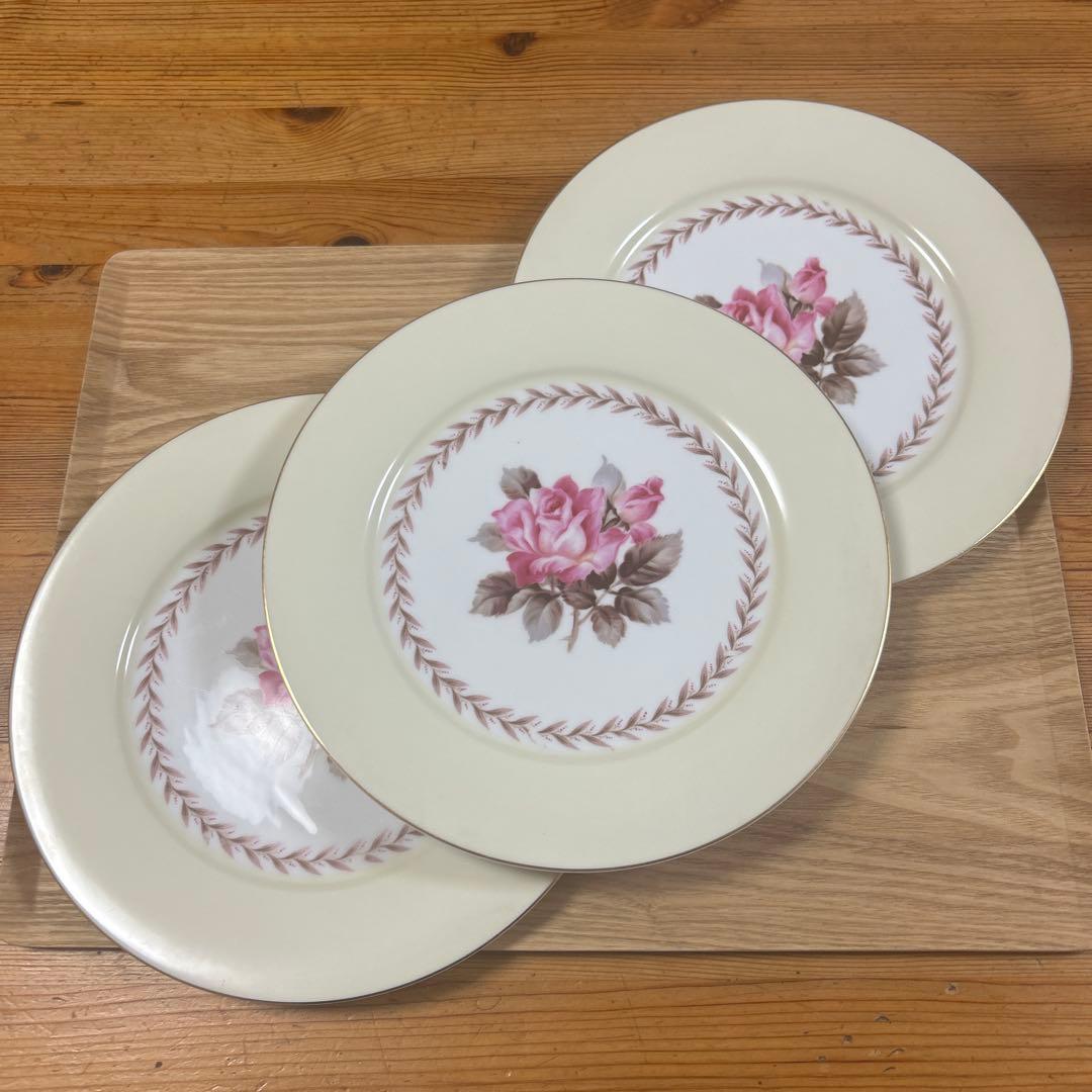 オールドノリタケ　ローズモント　ディナープレート　３枚　26.5㎝
