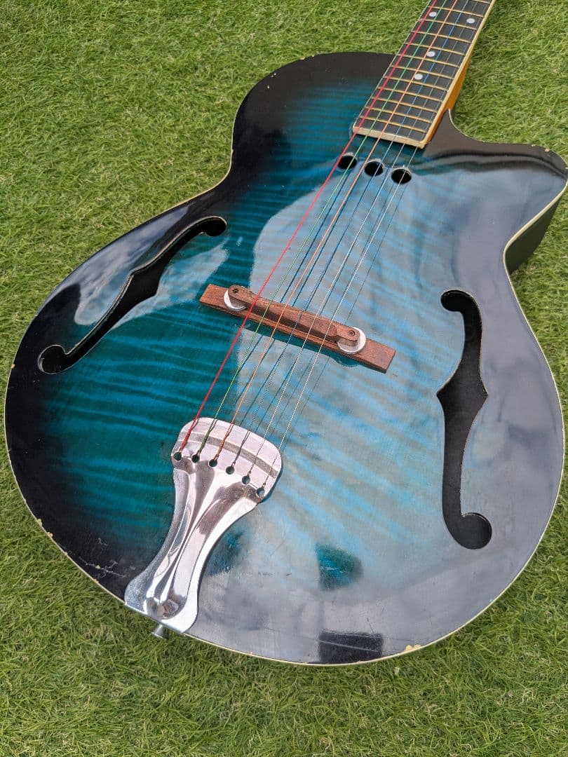 希少カラーS POWER FKRP-39Cアコギ クラシックギター青fホール虎目