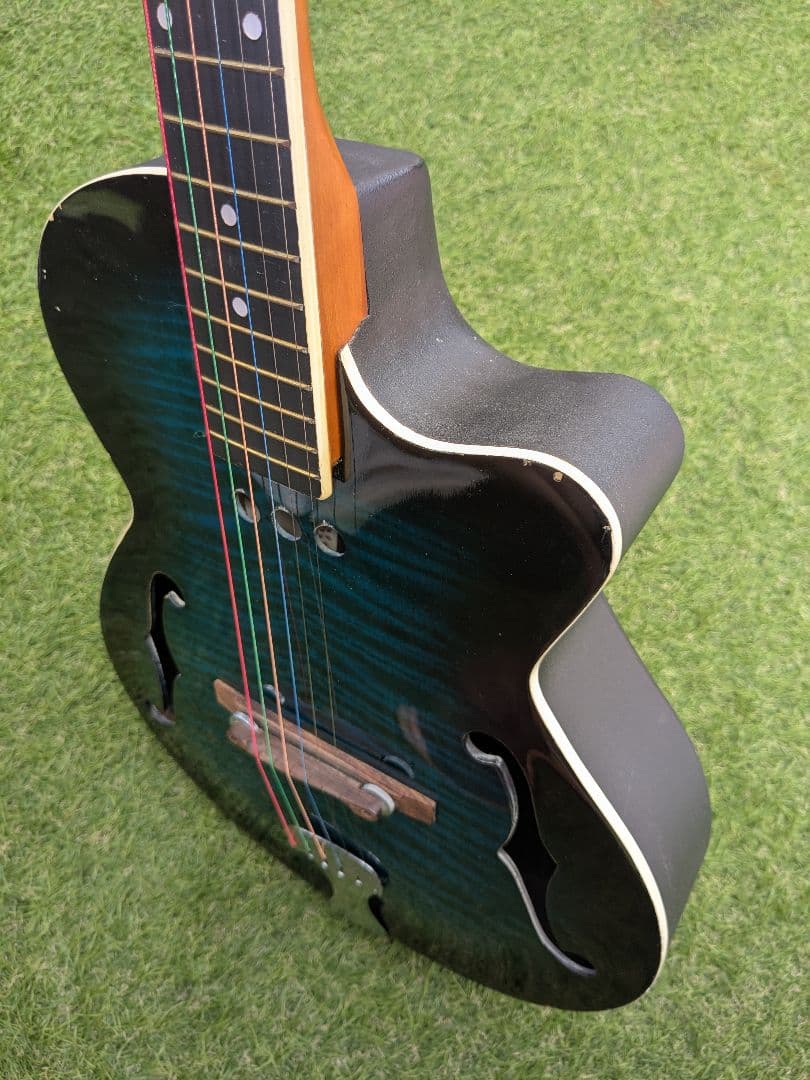希少カラーS POWER FKRP-39Cアコギ クラシックギター青fホール虎目