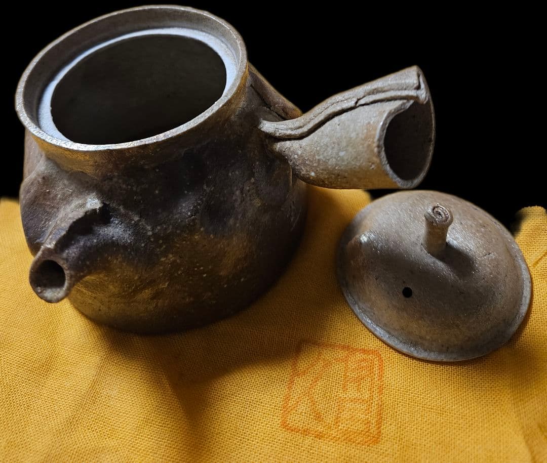 林克次 紫光窯 日展入選多数、三重県知事賞、特許庁長官賞他多数受賞 袋形急須