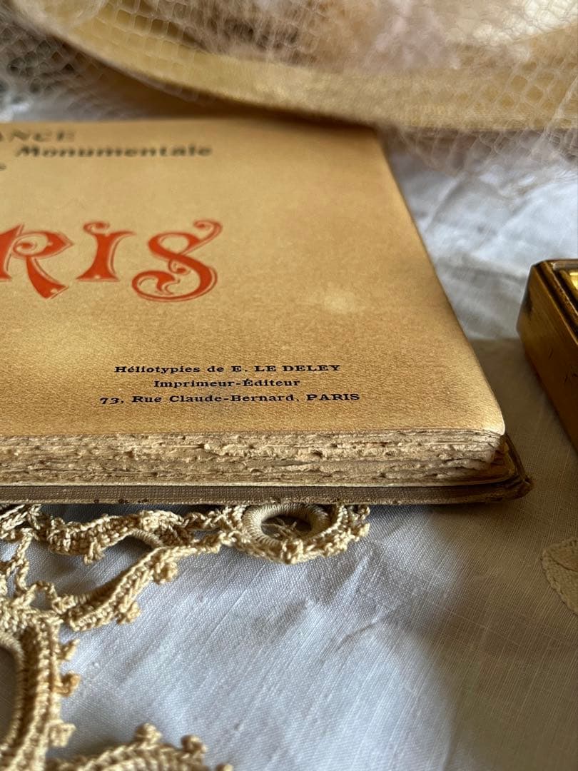 ◆SALEフランスアンティーク1900年初頭パリ写真集ノートルダムルーヴル紙もの
