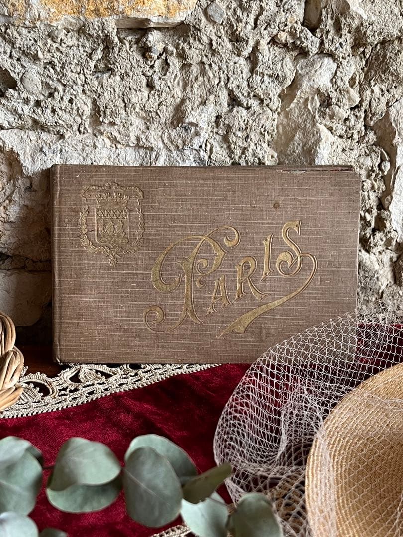 ◆SALEフランスアンティーク1900年初頭パリ写真集ノートルダムルーヴル紙もの