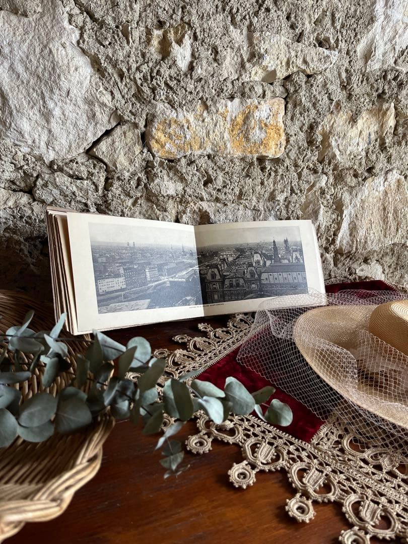 ◆SALEフランスアンティーク1900年初頭パリ写真集ノートルダムルーヴル紙もの