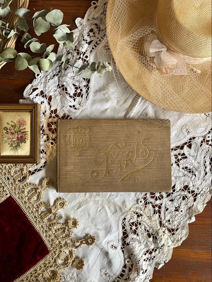 ◆SALEフランスアンティーク1900年初頭パリ写真集ノートルダムルーヴル紙もの