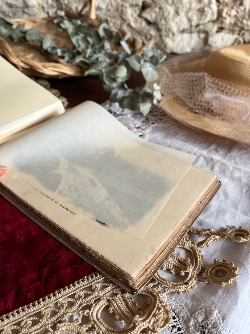 ◆SALEフランスアンティーク1900年初頭パリ写真集ノートルダムルーヴル紙もの