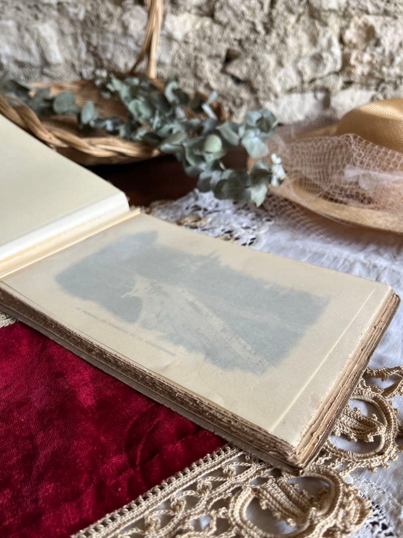 ◆SALEフランスアンティーク1900年初頭パリ写真集ノートルダムルーヴル紙もの