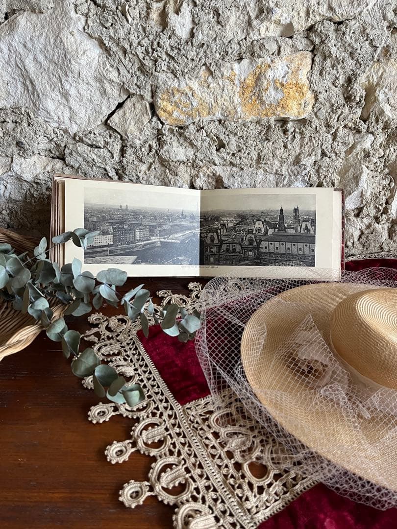 ◆SALEフランスアンティーク1900年初頭パリ写真集ノートルダムルーヴル紙もの