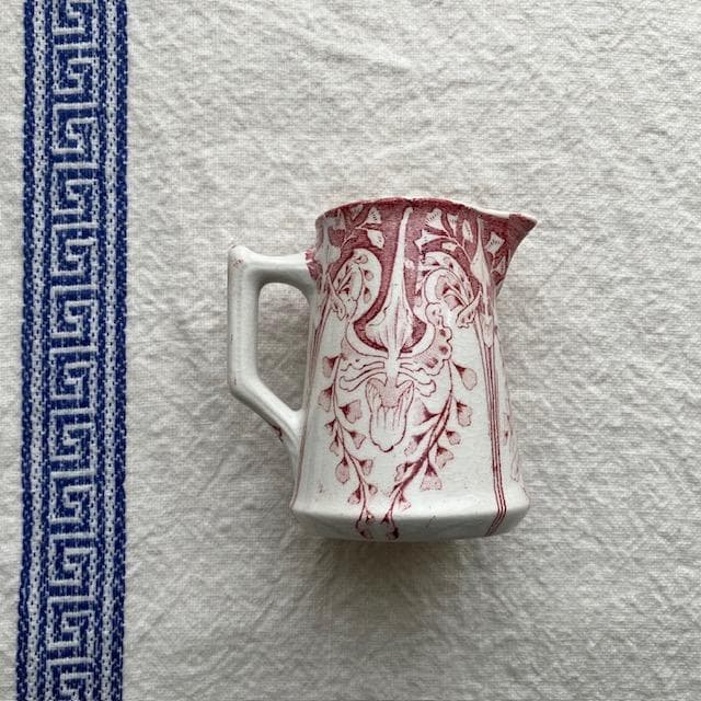 レア美品◆クレイユモントローアールヌーボークレミエ赤＃レリーフジアンサルグミンヌ