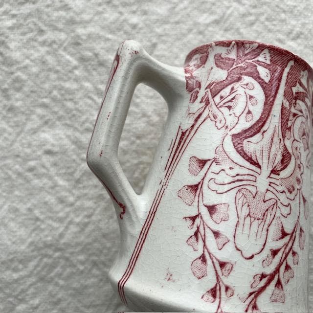 レア美品◆クレイユモントローアールヌーボークレミエ赤＃レリーフジアンサルグミンヌ