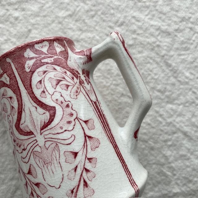 レア美品◆クレイユモントローアールヌーボークレミエ赤＃レリーフジアンサルグミンヌ