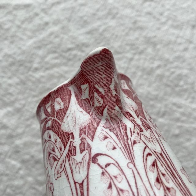 レア美品◆クレイユモントローアールヌーボークレミエ赤＃レリーフジアンサルグミンヌ