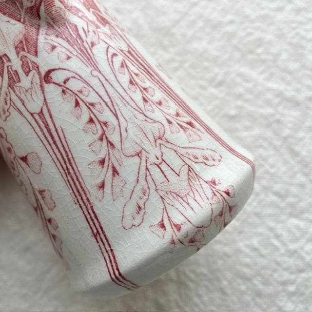 レア美品◆クレイユモントローアールヌーボークレミエ赤＃レリーフジアンサルグミンヌ