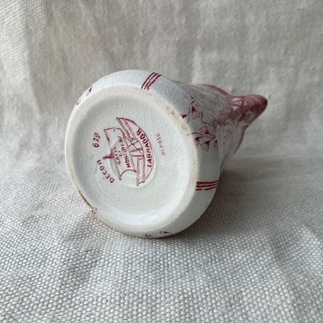 レア美品◆クレイユモントローアールヌーボークレミエ赤＃レリーフジアンサルグミンヌ