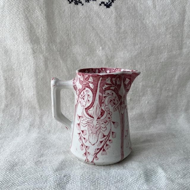 レア美品◆クレイユモントローアールヌーボークレミエ赤＃レリーフジアンサルグミンヌ