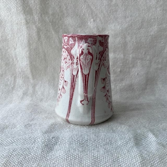 レア美品◆クレイユモントローアールヌーボークレミエ赤＃レリーフジアンサルグミンヌ