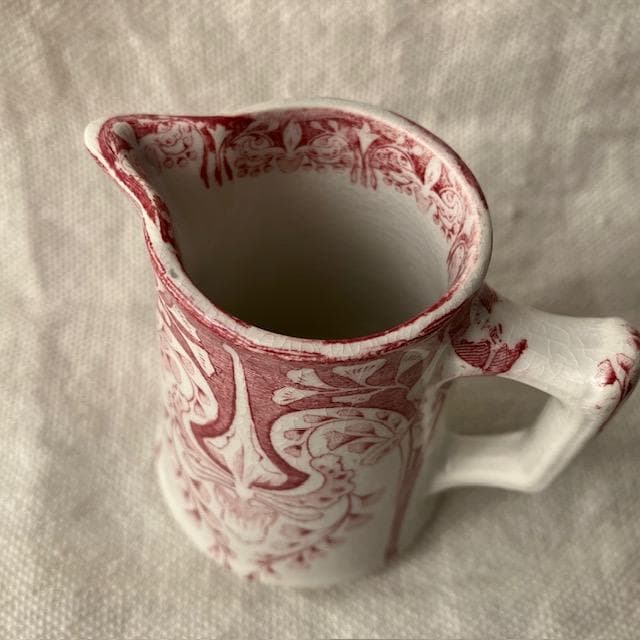 レア美品◆クレイユモントローアールヌーボークレミエ赤＃レリーフジアンサルグミンヌ