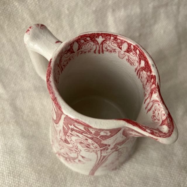 レア美品◆クレイユモントローアールヌーボークレミエ赤＃レリーフジアンサルグミンヌ