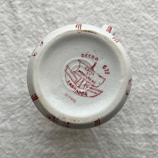 レア美品◆クレイユモントローアールヌーボークレミエ赤＃レリーフジアンサルグミンヌ