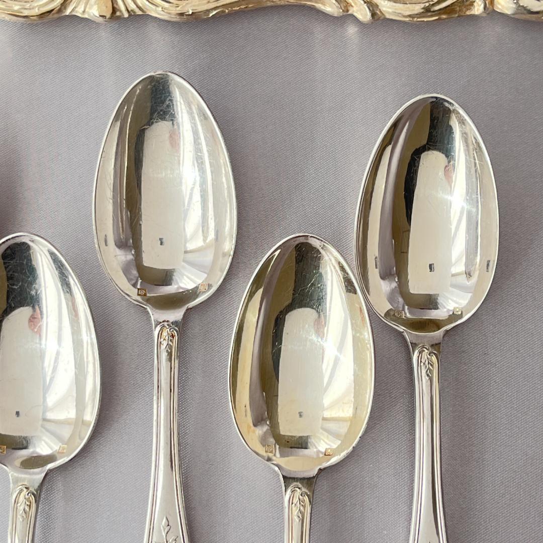 【仏蘭西】 Louis XV コーヒースプーン 6本【シルバープレート】