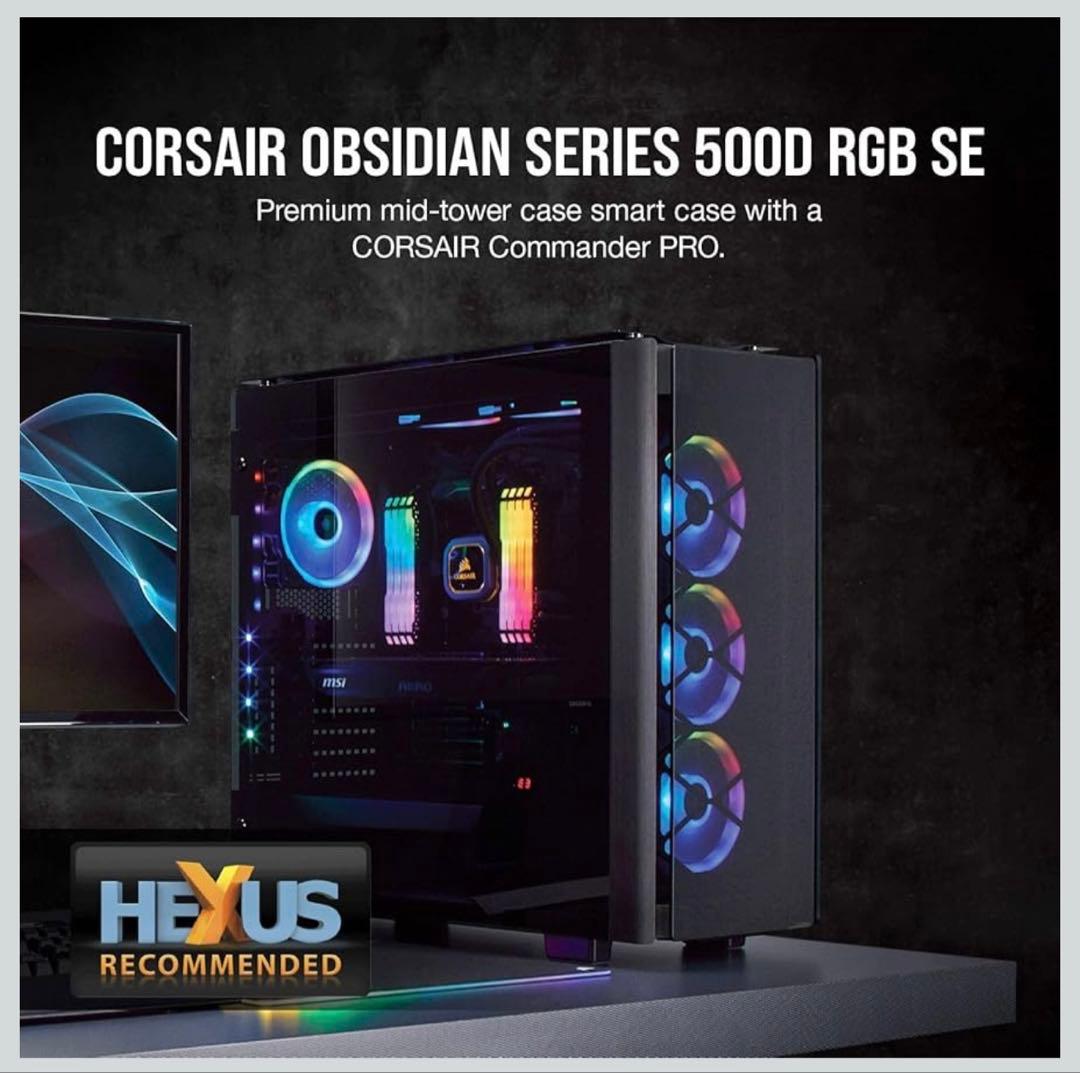 Corsair Obsidian 500D RGB SE ミドルタワーPCケース