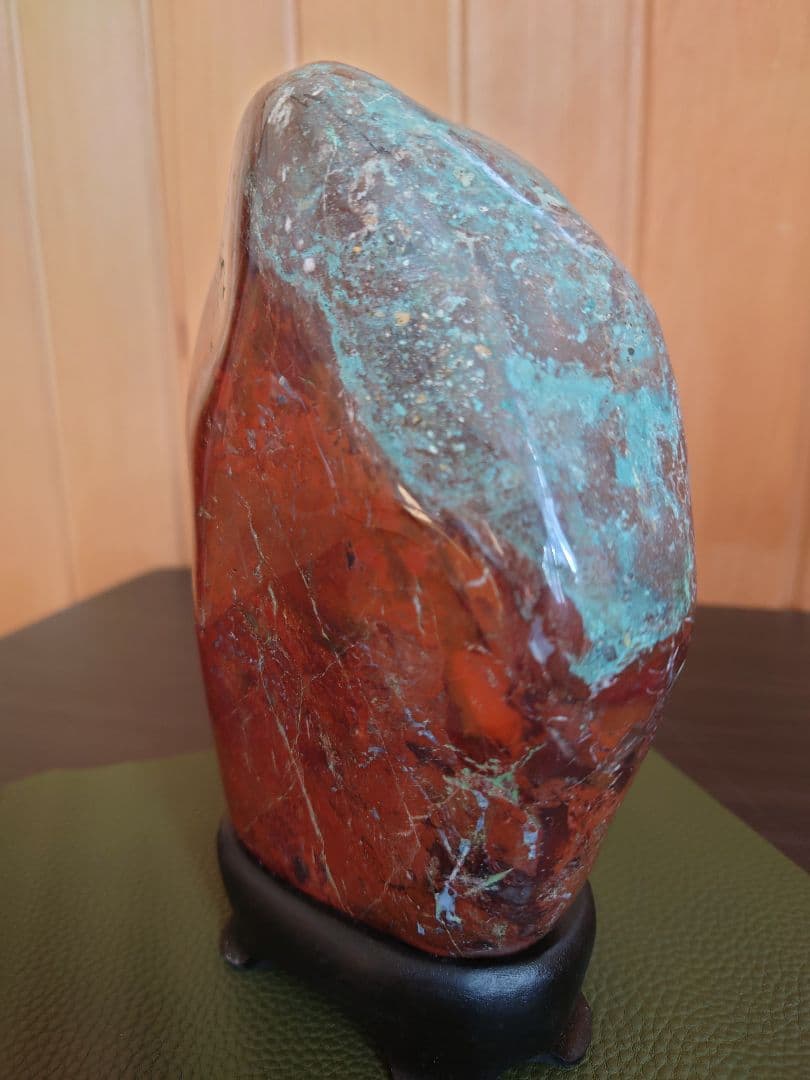 津軽　錦石 鑑賞石　青森県津軽西海岸　自然石　盆石　水石　赤石