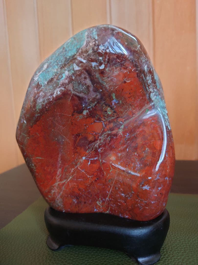 津軽　錦石 鑑賞石　青森県津軽西海岸　自然石　盆石　水石　赤石