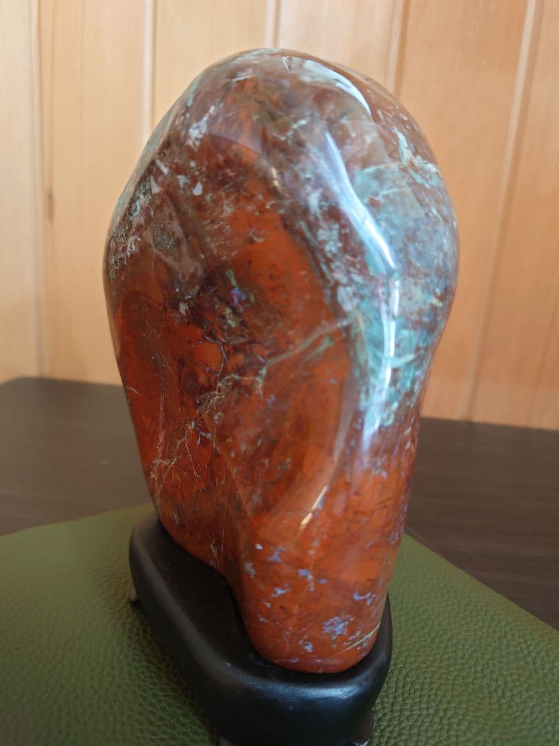 津軽　錦石 鑑賞石　青森県津軽西海岸　自然石　盆石　水石　赤石