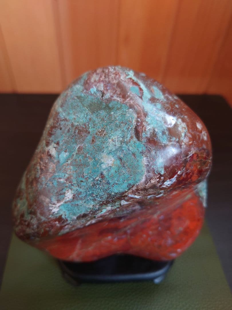 津軽　錦石 鑑賞石　青森県津軽西海岸　自然石　盆石　水石　赤石