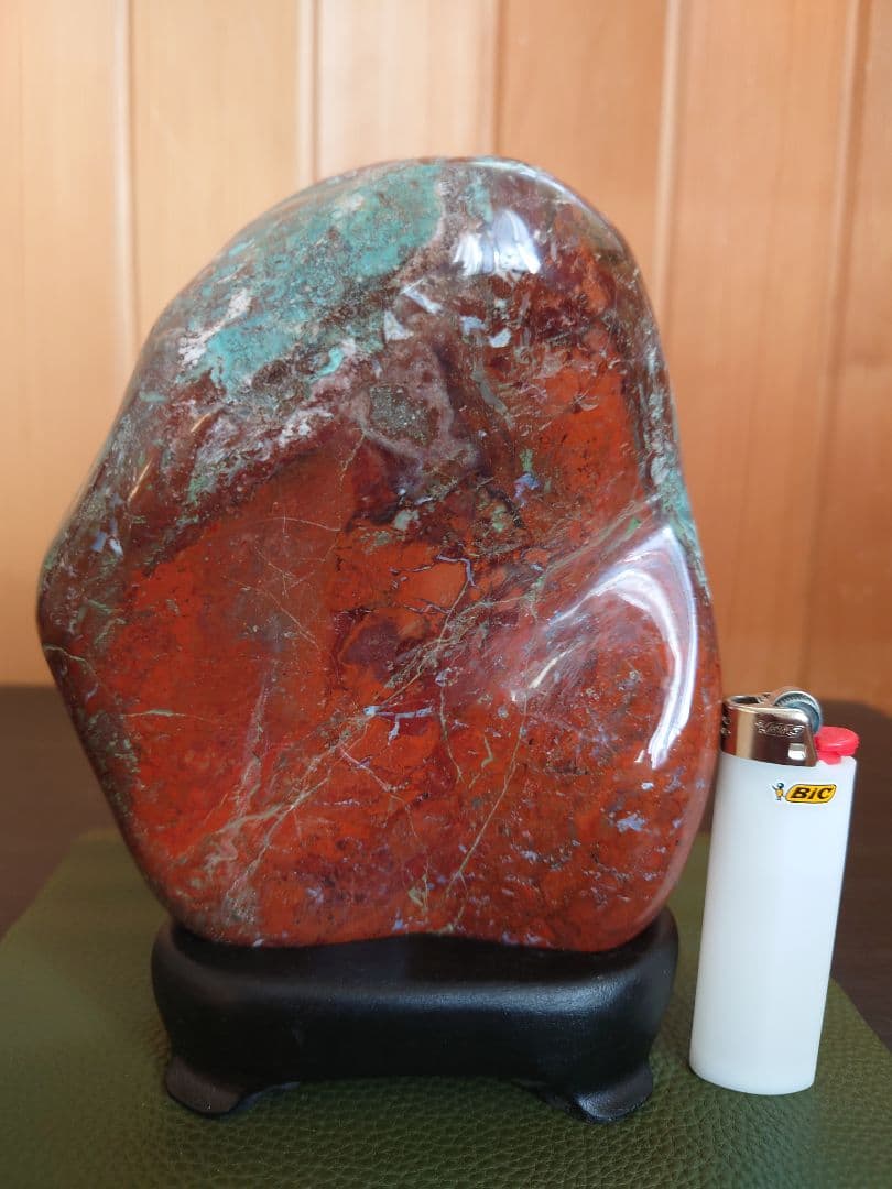 津軽　錦石 鑑賞石　青森県津軽西海岸　自然石　盆石　水石　赤石