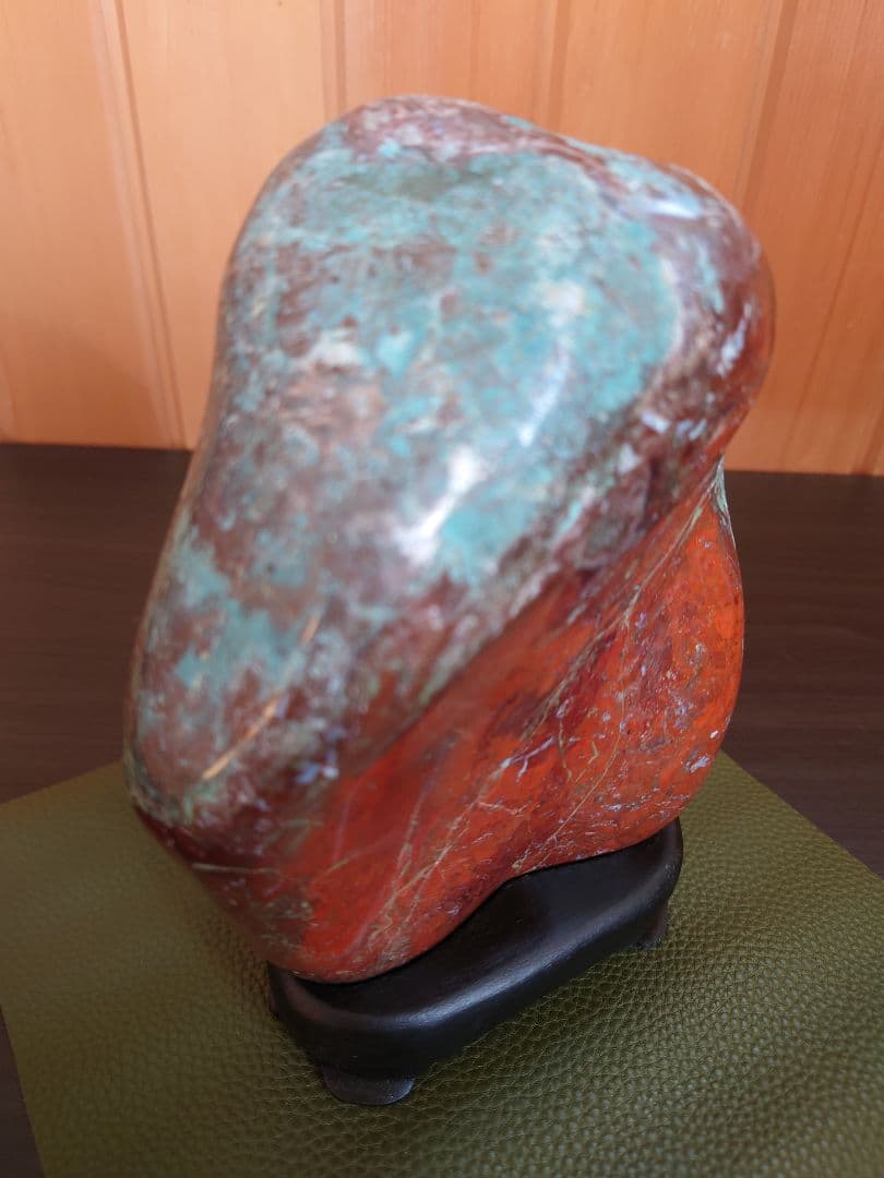 津軽　錦石 鑑賞石　青森県津軽西海岸　自然石　盆石　水石　赤石