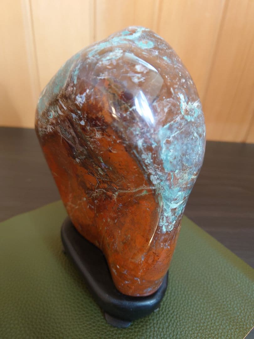 津軽　錦石 鑑賞石　青森県津軽西海岸　自然石　盆石　水石　赤石