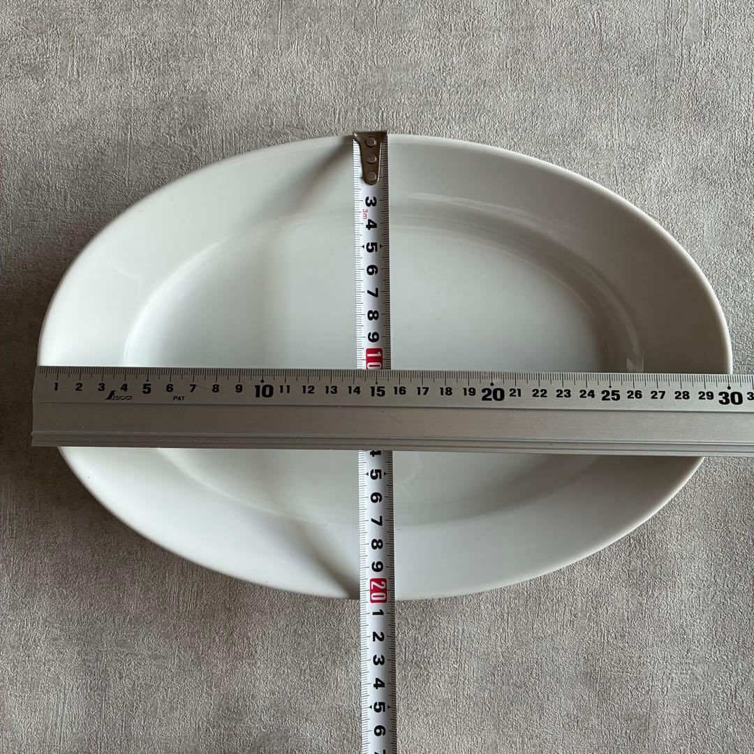 PILLIVUYT パリ オーバルプレート 長径30.1cm×H4cm